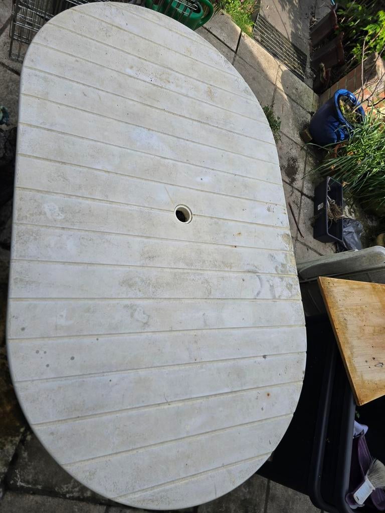 Table de jardin blanche, Jardin & Terrasse, Tables de jardin, Enlèvement