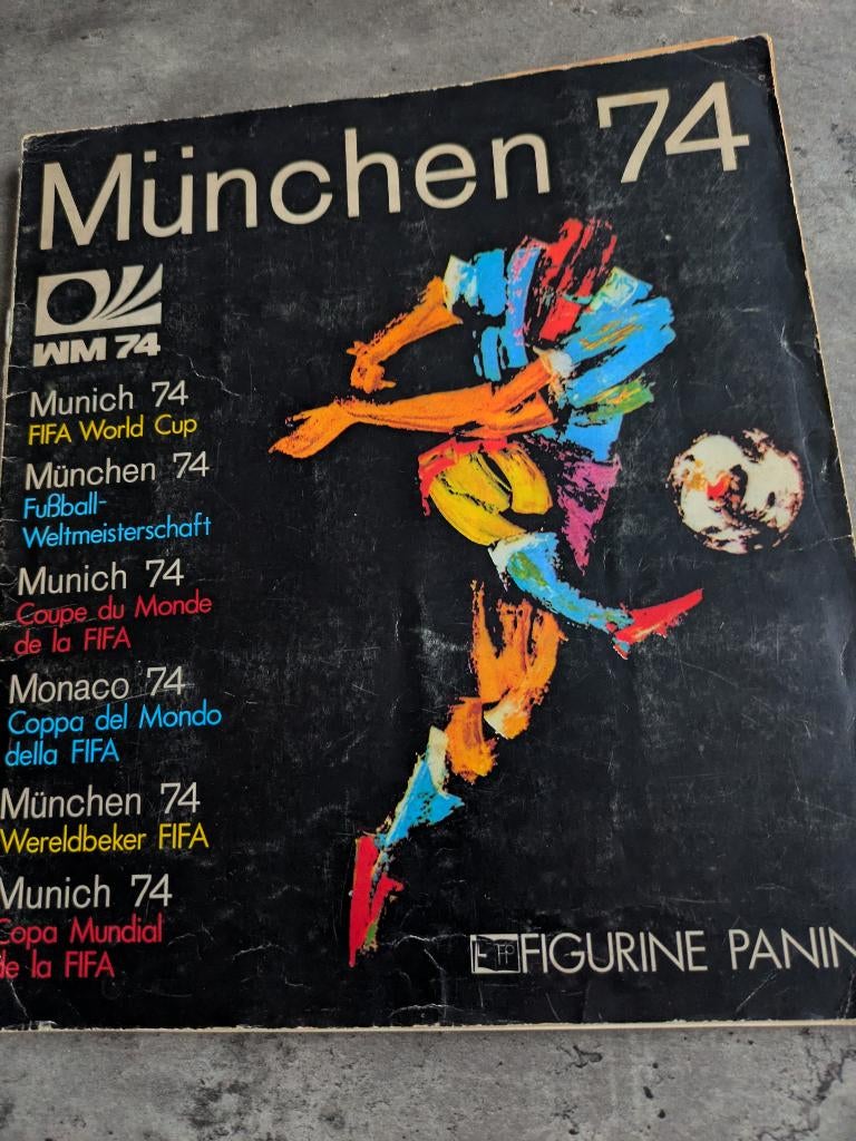 ALbum de football PANINI COUPE DU MONDE 74 MUNICH  1974, Envoi, Comme neuf, Autocollant