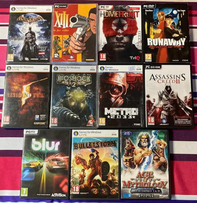 Lot jeux PC (20 jeux) - Jeux vidéo