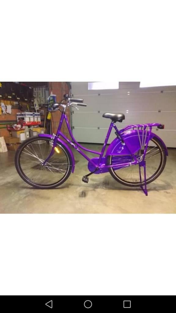 Dames fiets, Ophalen