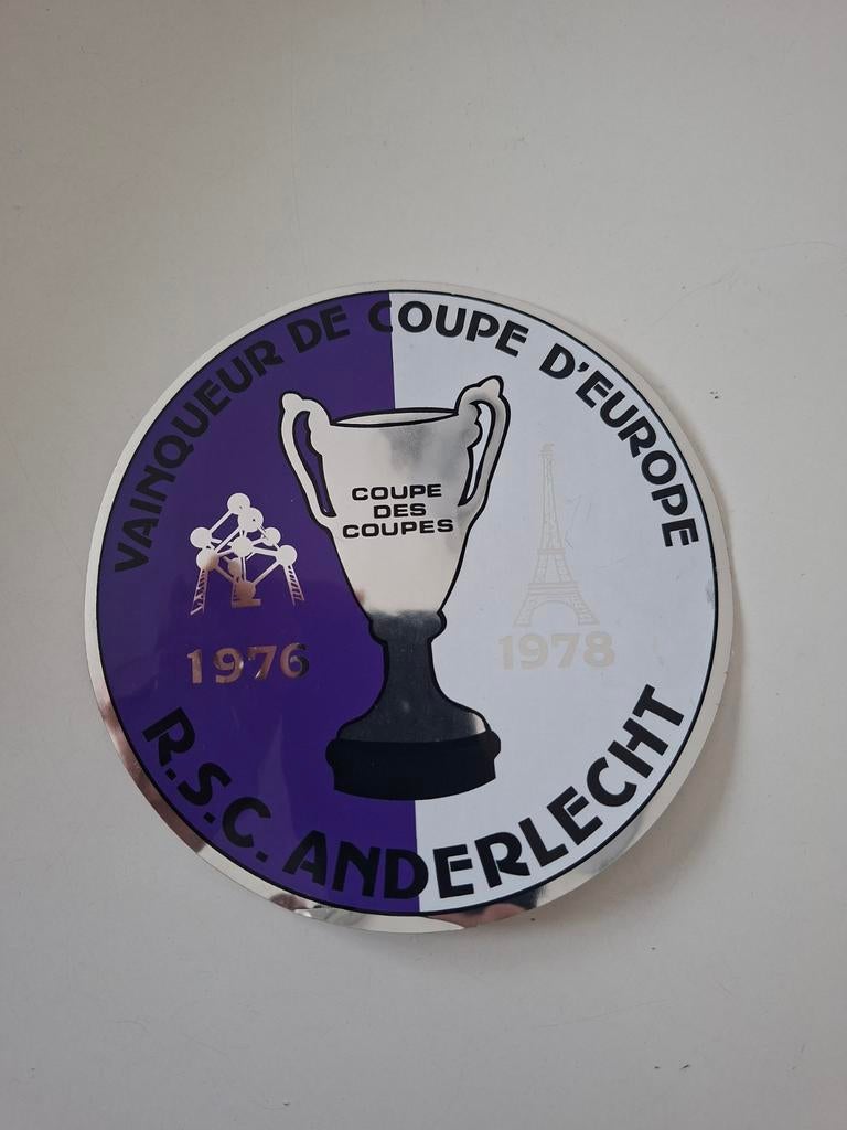 Fanion De Football Belgique – RSC Anderlecht, Sport Foot, Pennant Vintage