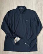 Heren polo nieuw donkerblauw met lange mouwen, Kleding | Heren, Polo's, Ophalen of Verzenden, Nieuw, Maat 56/58 (XL), Blauw
