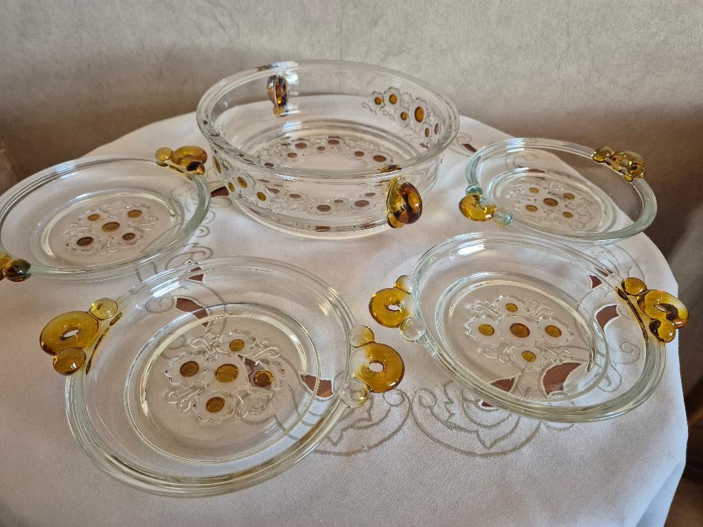vintage dessert set, Antiek en Kunst, Ophalen