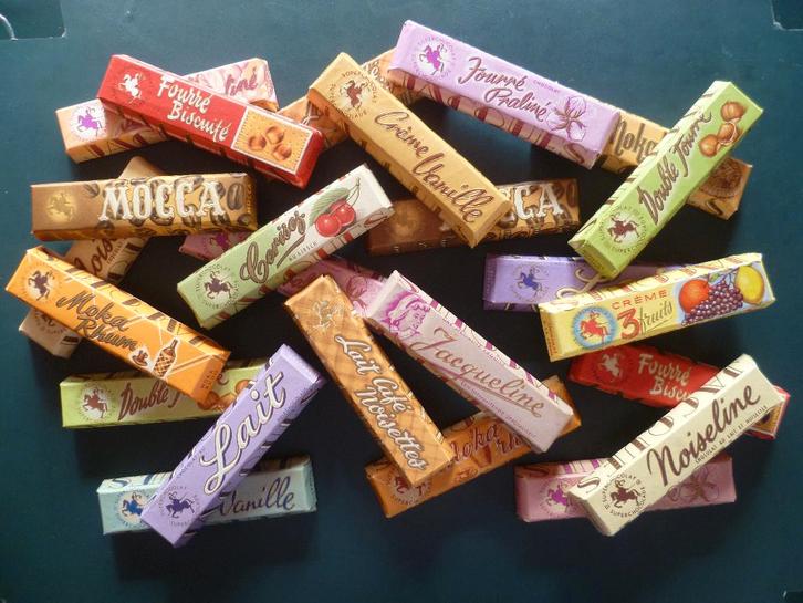 Chocolade Jacques chocolat blokjes bâtons omslagen emballage, Collections, Collections Autre, Utilisé, Enlèvement ou Envoi