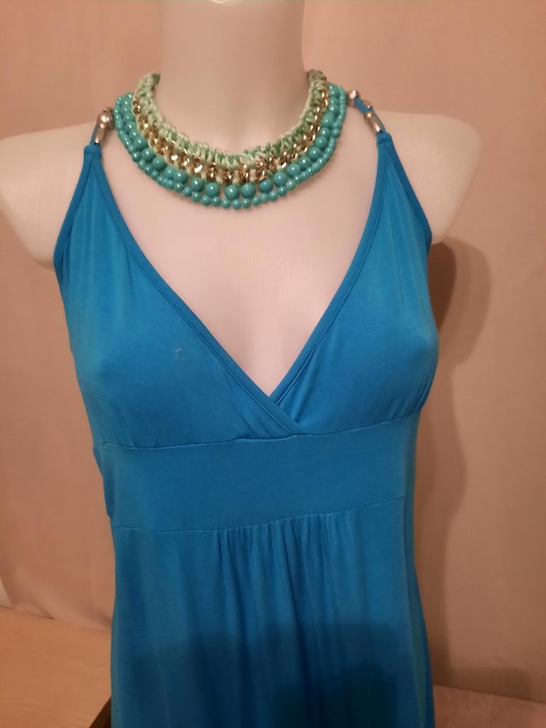 Turquoise zomerkleedje L, Vêtements | Femmes, Robes, Taille 42/44 (L), Enlèvement ou Envoi, Porté, Hunkemöller