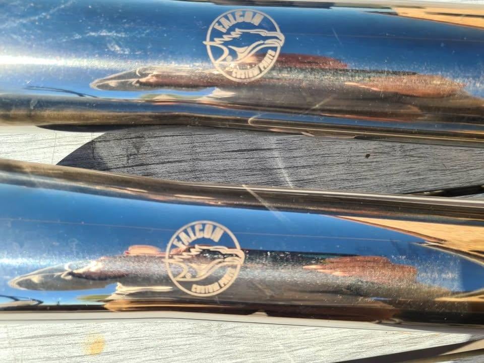 échappement double groove Falcon, Motoren, Onderdelen | Kawasaki, Gebruikt, Ophalen