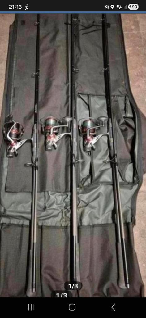 hengels 3x 360cm 2.75lbs, Watersport en Boten, Hengelsport | Karpervissen, Ophalen