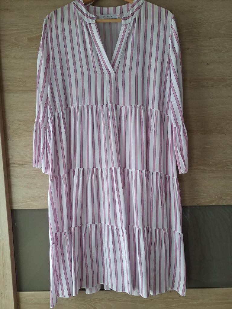 Jurk M, Kleding | Dames, Jurken, Maat 38/40 (M), Lola & Liza, Wit, Ophalen of Verzenden