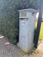 Brievenbus blauwsteen, Ophalen, Zo goed als nieuw, Hardsteen, Staande brievenbus