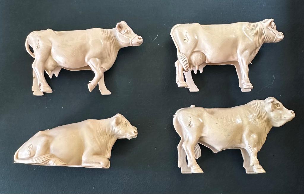 Vintage plastiek boerderij dieren koeien USA, Verzamelen, Ophalen of Verzenden, Zo goed als nieuw