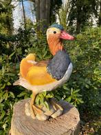 Mandarijn eend, vijver, tuin, gazon, boerderij 40cm, Tuin en Terras, Tuinbeelden, Ophalen, Nieuw, Kunststof, Dierenbeeld