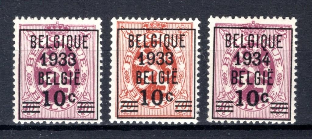 375A/376 MNH** 1933-1934 - Heraldieke leeuw COB 280 €, Ophalen of Verzenden, Postfris, Postfris