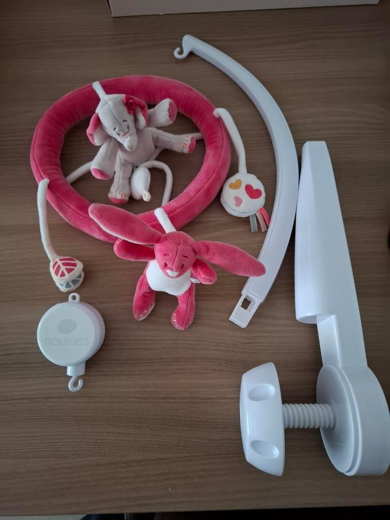 Muziekmobiel Noukie's (roze versie), Ophalen, Zo goed als nieuw, Mobiel, Met geluid