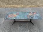 Salontafel vintage design Adri Belarti.     Keramiek-chroom, Antiek en Kunst, Ophalen