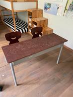Vintage kinderbureau schoolbank, Kinderen en Baby's, Ophalen, Gebruikt, Tafel(s) en Stoel(en)