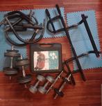 Lot de fitness complet - Haltères 5€, Sports & Fitness, Enlèvement, Comme neuf, Bras, Barre de traction