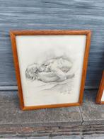 Lithographie érotique signe Mariette lydis, Antiquités & Art, Enlèvement ou Envoi