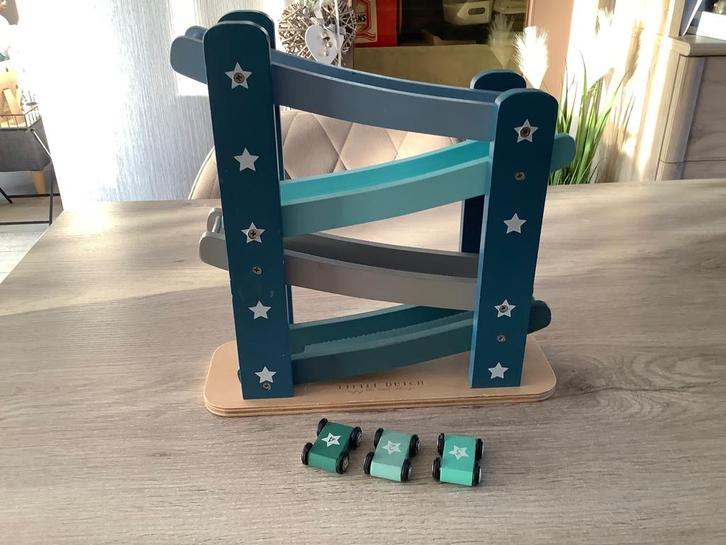 Little Dutch houten autobaan (30x28 cm), Kinderen en Baby's, Speelgoed | Houten speelgoed, Zo goed als nieuw, Rij- of Hobbelspeelgoed