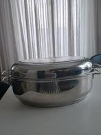 kookpot demeyere inox/ovaal 40 cm x 27 cm, Inox, Gebruikt, Keramische plaat, Overige typen