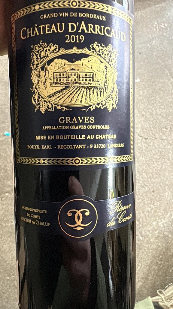 Château d’Arricaud – Réserve du Comte 2019 6fl €39, Collections, Vins, Comme neuf, Enlèvement