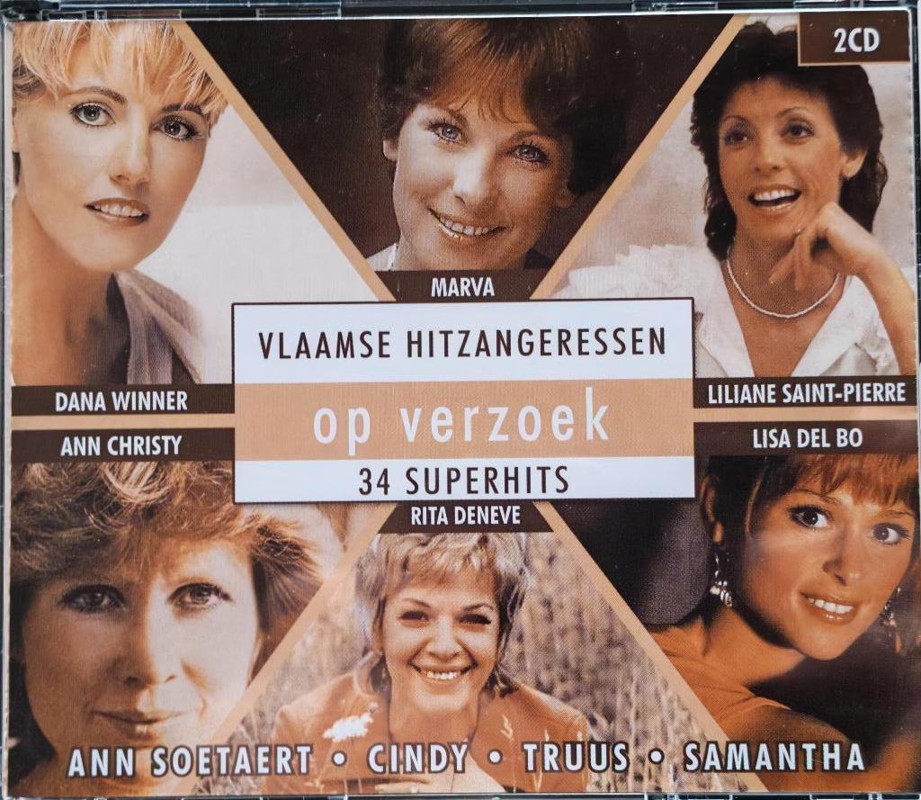 Vlaamse hitzangeressen - op verzoek (2 CD verzamel), Ophalen of Verzenden, Zo goed als nieuw, Pop