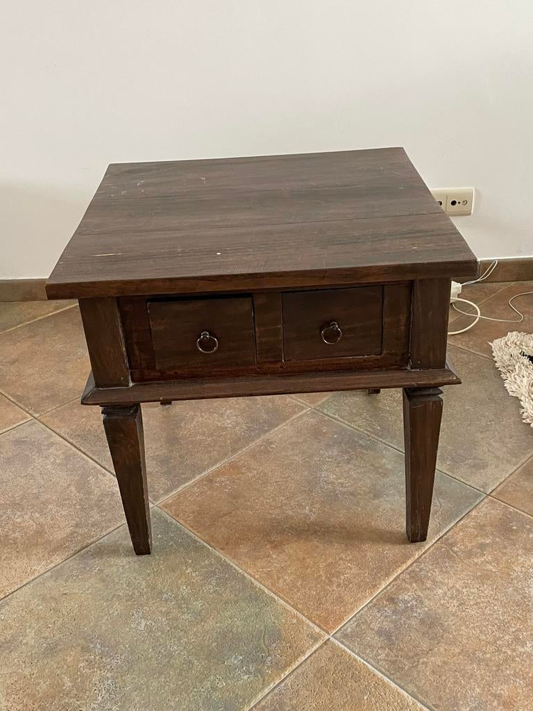 Table d'appoint X deux, 55 à 75 cm, Enlèvement, Utilisé, Bois