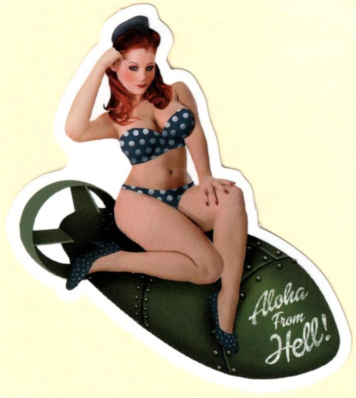Pin Up Girl sticker #190, Verzamelen, Stickers, Nieuw, Verzenden