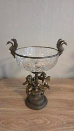 Antieke Franse Centerpiece – Brons & Kristal – Louis XV, Antiek en Kunst, Ophalen