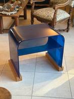 Table en verre bleu design, Enlèvement, Comme neuf, Verre
