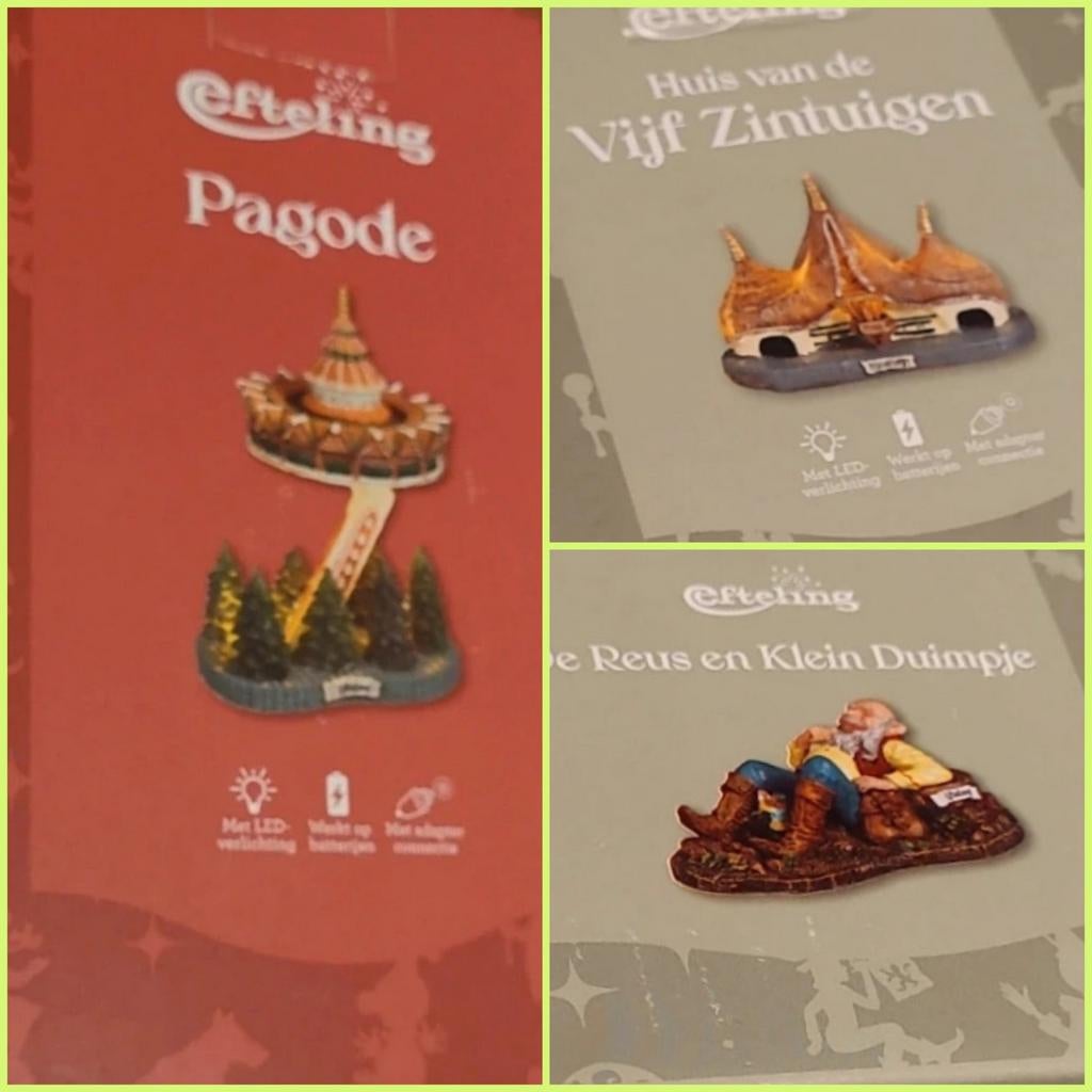 De efteling ..huisjes en attracties, Ophalen of Verzenden, Nieuw, Meerkleurig, Kunststof