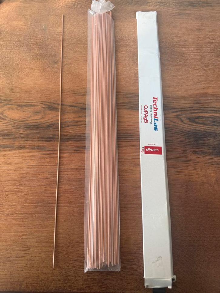 Baguettes à braser 5% d’argent., Articles professionnels, Machines & Construction | Technique de soudage, Enlèvement ou Envoi