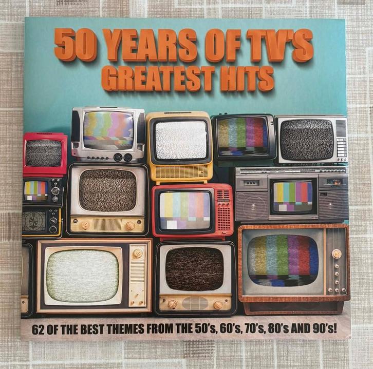 50 Years of Tv"s Greatest Hits (2 LP), CD & DVD, Vinyles | Musiques de film & Bandes son, Comme neuf, Autres formats, Enlèvement ou Envoi