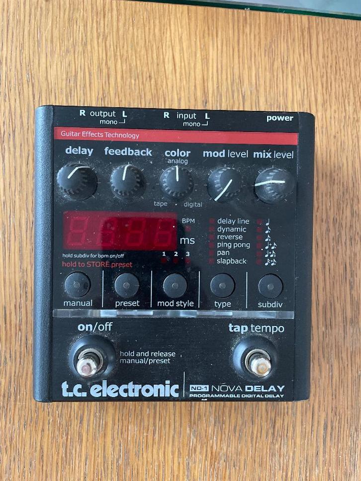 ND-1 Nova delay TC-Electronic, Muziek en Instrumenten, Effecten, Gebruikt, Delay of Echo, Ophalen of Verzenden