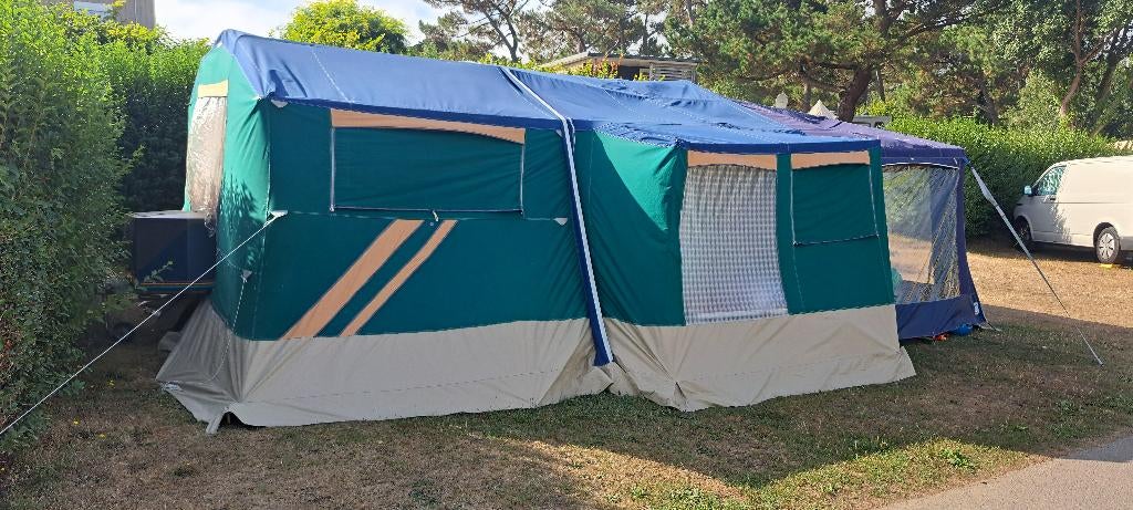 vouwwagen raclet provence, Caravans en Kamperen, Vouwwagens, Raclet, tot en met 6, Groen, Aanwezig, Ophalen