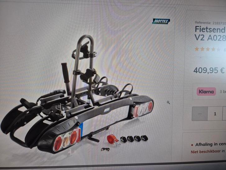 NIEUW! Fietsendrager voor 2 electrische fietsen, Auto diversen, Fietsendragers, Ophalen