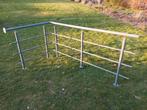 Leuning, balustrade in staal, grijs gelakt, 200cm x 105cm, Ophalen, Zo goed als nieuw, Trap, Minder dan 2 meter
