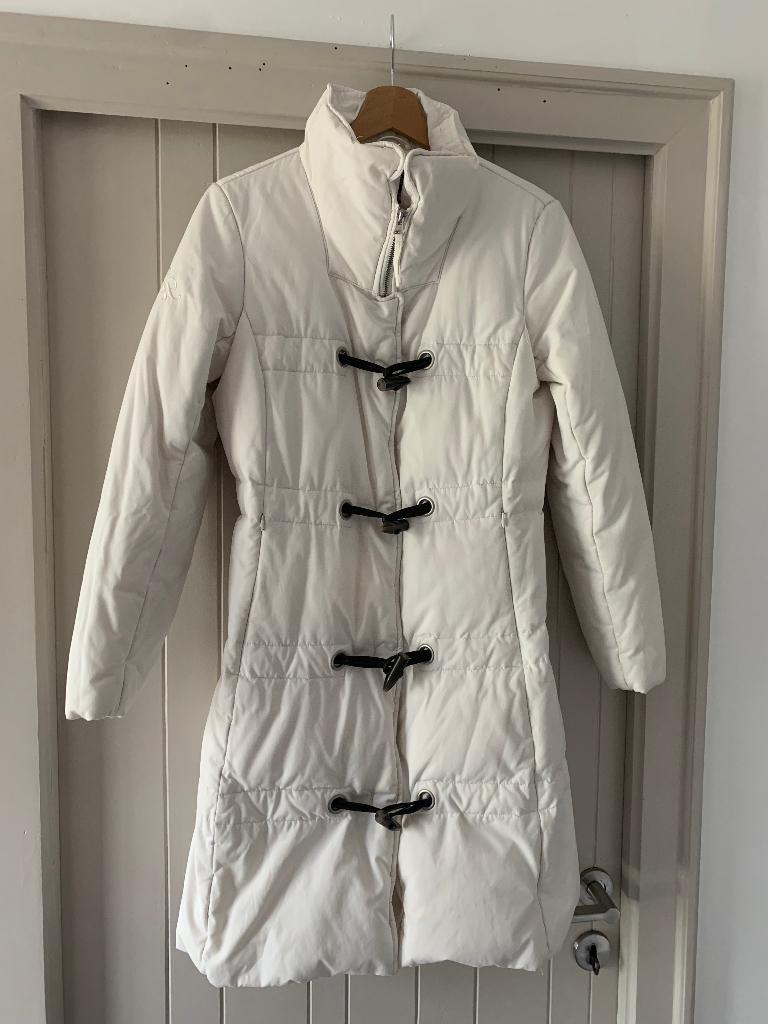 Veste longue en duvet River Woods, blanche, comme neuf, Vêtements | Femmes, Vestes | Hiver, Enlèvement ou Envoi, River Woods, Taille 36 (S)