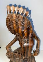 authentiek Balinees handgesneden beeld van een danseres, Antiek en Kunst, Ophalen of Verzenden