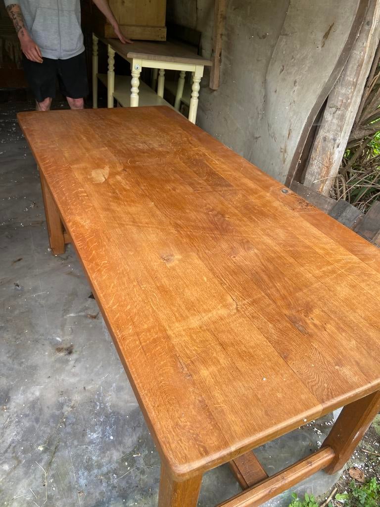 Grande table de ferme 🌺, Antiquités & Art, Enlèvement