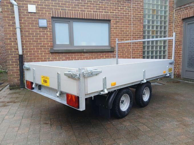 Nouvelle remorque plateforme double essieu 2,7x1,63m, Alost, Enlèvement