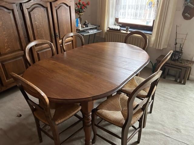 table et chaises, Maison & Meubles, 150 à 200 cm, Cinq personnes ou plus, 100 à 150 cm, Enlèvement