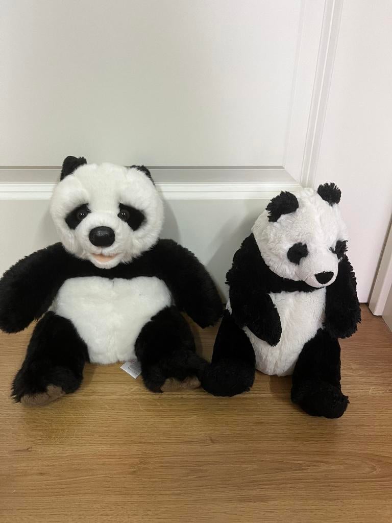 2 peluches panda, Enlèvement ou Envoi, Comme neuf, Ours