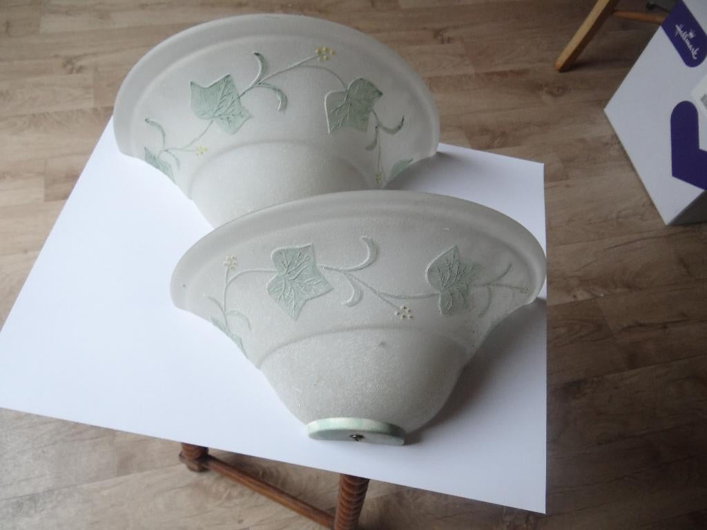 Verlichting, wandlampen, Ophalen of Verzenden, Gebruikt, Glas