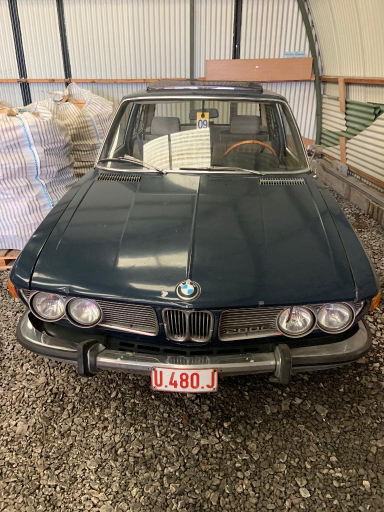 BMW E3 2800, Auto's, BMW, Automaat, Stof, Blauw, 170 kW