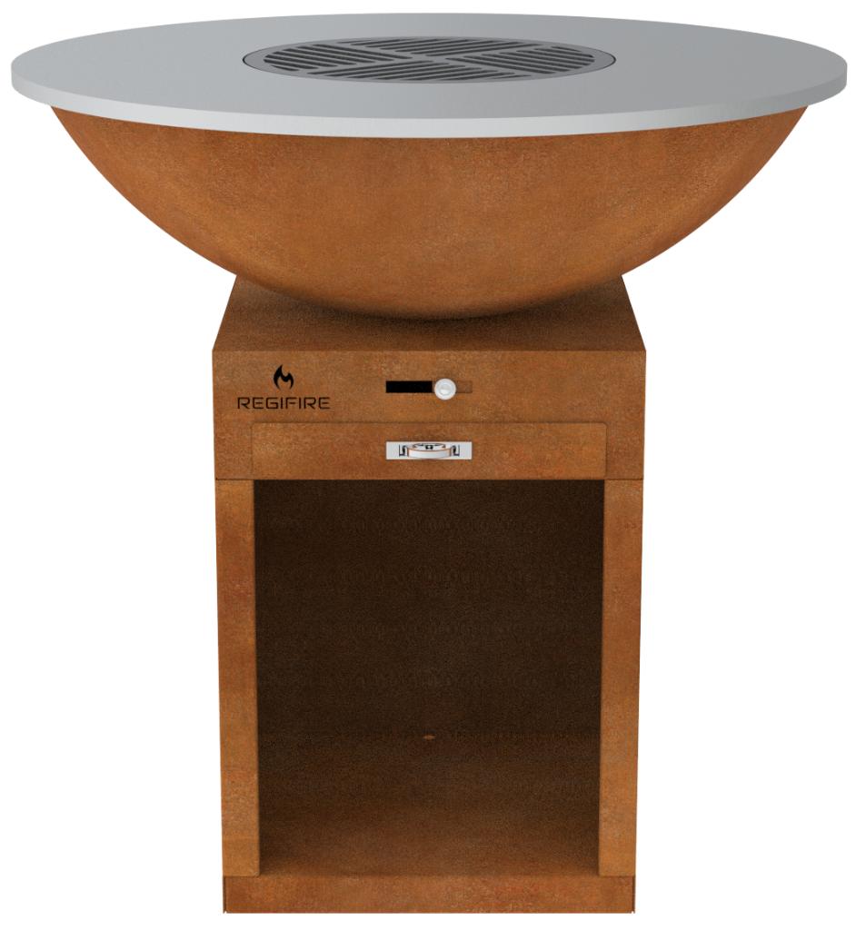 REGIFIRE BBQ klein cortenstaal, nu met 25% korting, Tuin en Terras, Houtskoolbarbecues, Nieuw, Ophalen of Verzenden