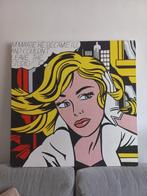 Pop-art schilderij Roy Lichtenstein (1m x 1m), Antiek en Kunst, Kunst | Litho's en Zeefdrukken, Ophalen