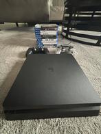 PlayStation 4 slim met 2 controller en spelletjes, Games en Spelcomputers, Ophalen, Met 2 controllers, 1 TB, Slim