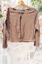 Veste TAUPE à sequins 🌹🌹, Neuf, Enlèvement ou Envoi, Taille 36 (S), Brun