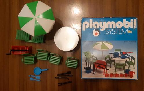 Jaren 70 Playmobil barbecue set, met doos, Kinderen en Baby's, Speelgoed | Playmobil, Ophalen of Verzenden