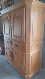 Wand/barkast in eik., Huis en Inrichting, Kasten | Buffetkasten, Ophalen, Gebruikt, 100 tot 150 cm, Eikenhout
